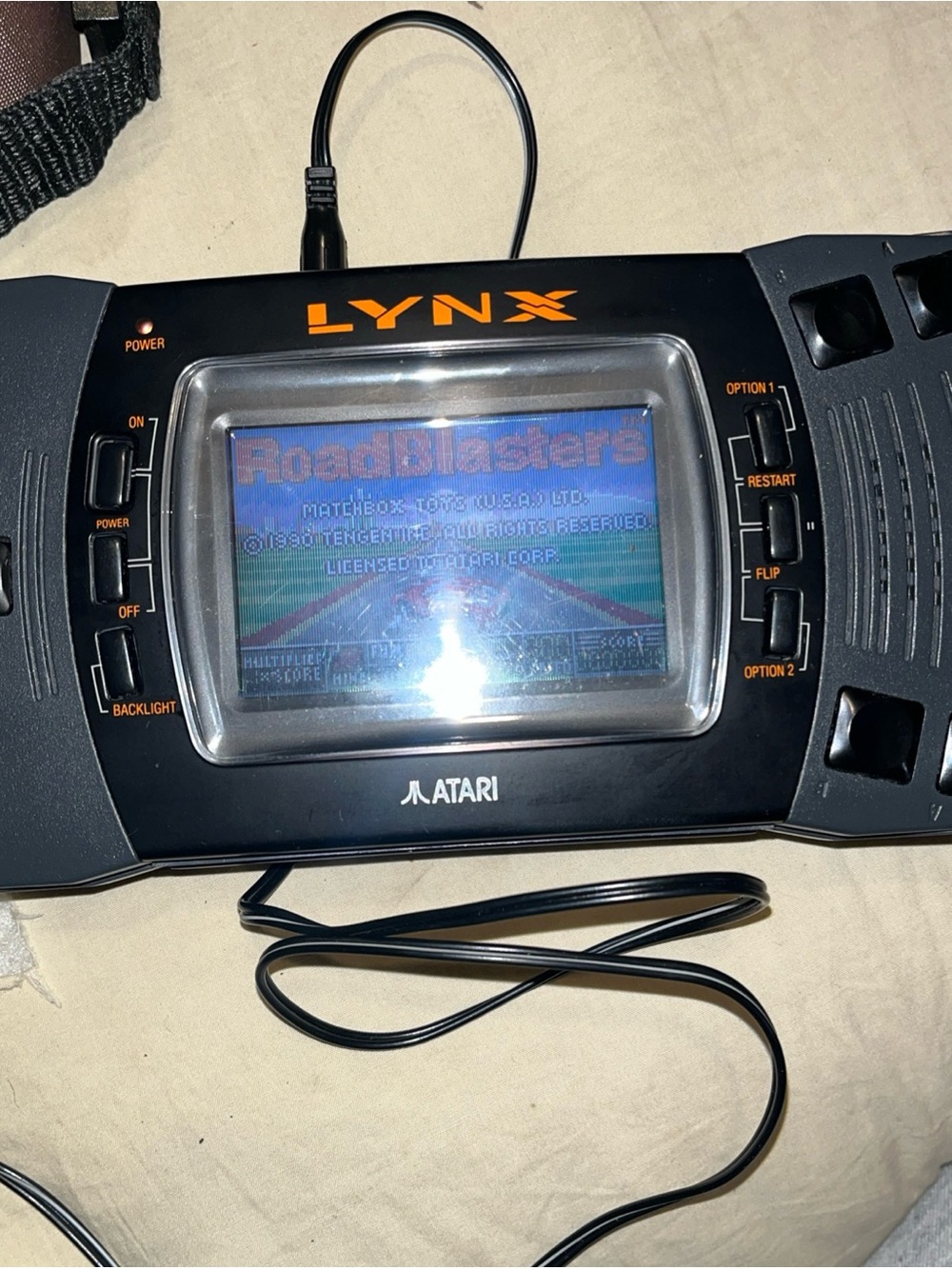 Atari Lynx Handheld Gaming Console - Black with Orange Logo